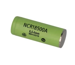 Panasonic NCR 18500 A 2040mAh - 3,8A Li-Ion-Akku Batterie Pluspol Flach