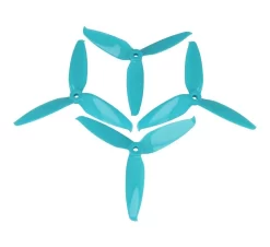 Gemfan 5552 5.5x5.2 Flash 3 Blatt Propeller Blau 2xCW 2xCCW 5 Zoll