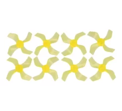 Gemfan 1636 40mm 4 Blatt Propeller 1.5mm Loch Klar Gelb 4xCW 4xCCW