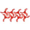 Gemfan 1635 40mm 3 Blatt Propeller 1mm Loch Klar Rot 4xCW 4xCCW