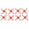 Gemfan 1220 31mm 4 Blatt Propeller 0.8mm Loch Klar Rot 4xCW 4xCCW