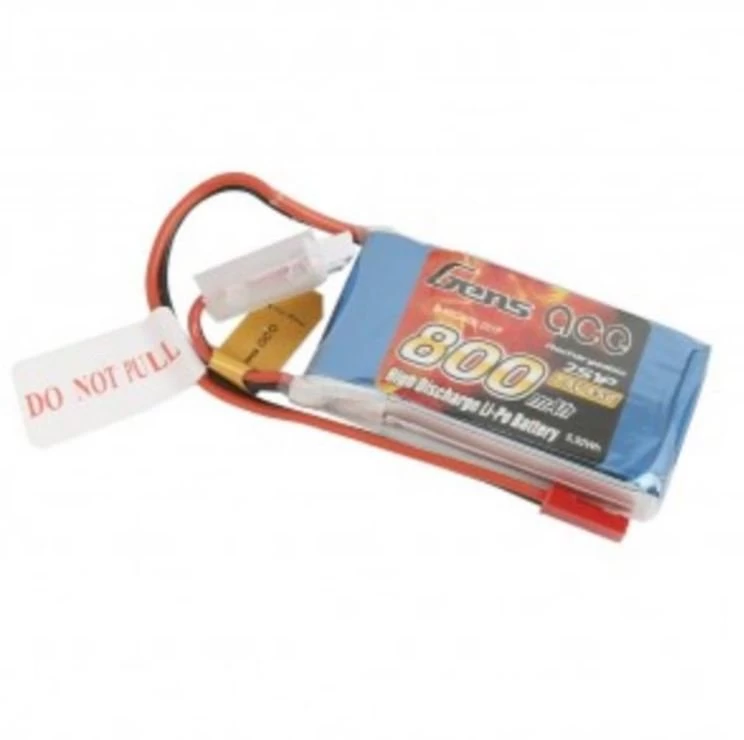 GensAce Batterie LiPo Akku 800mAh 7,4V 45C 2S1P