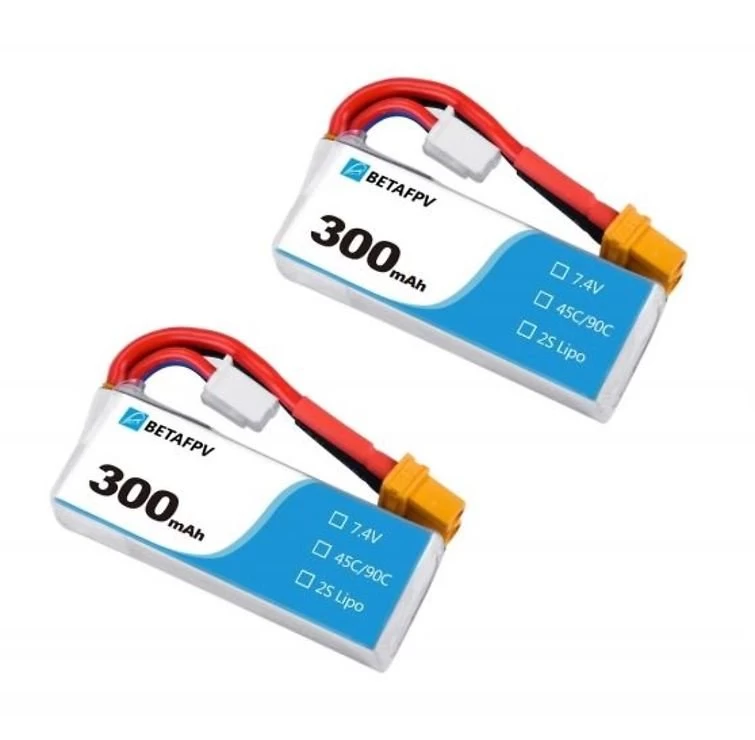 BETAFPV Batterie Lipo Akku 300mAh 45C 2S XT30 2er â Bild 3