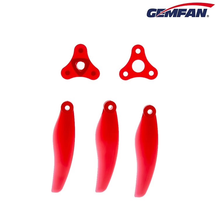 Gemfan Floppy Proppy 5135 Faltbarer FPV Propeller Rot 5 Zoll – Bild 2