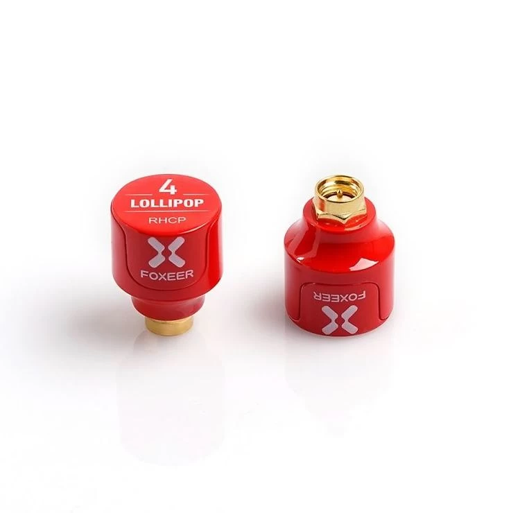 FOXEER FPV Antenne Lollipop 4 Stubby LHCP SMA Rot