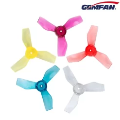 Gemfan 1219 31mm 3 Blatt Propeller 1mm Loch Klar Lila 4xCW 4xCCW