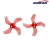 Gemfan 1636 40mm 4 Blatt Propeller 1,5mm Loch 4xCW 4xCCW Transparent Rot