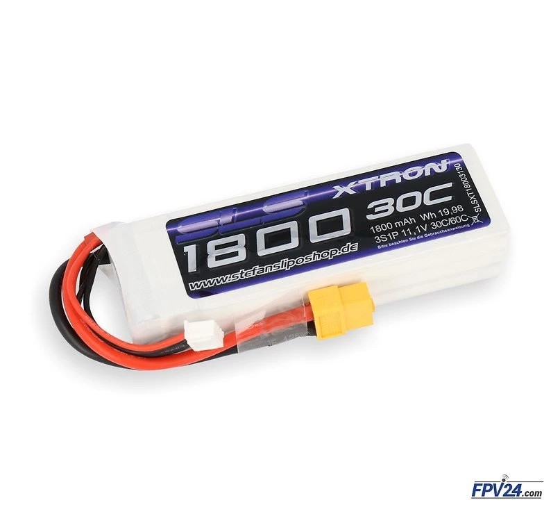 SLS Batterie LiPo Akku XTRON 1800mAh 3S1P 11,1V 30C/60C XT60 â Bild 2
