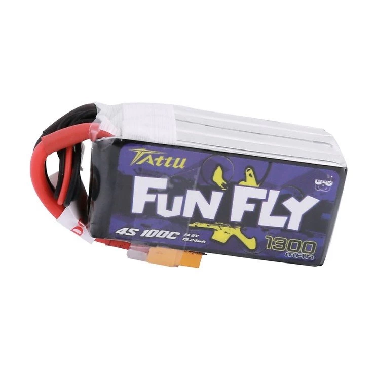 Tattu Funfly Serie 1300mAh 14.8V 100C 4S1P Batterie LiPo Akku XT60 â Bild 3