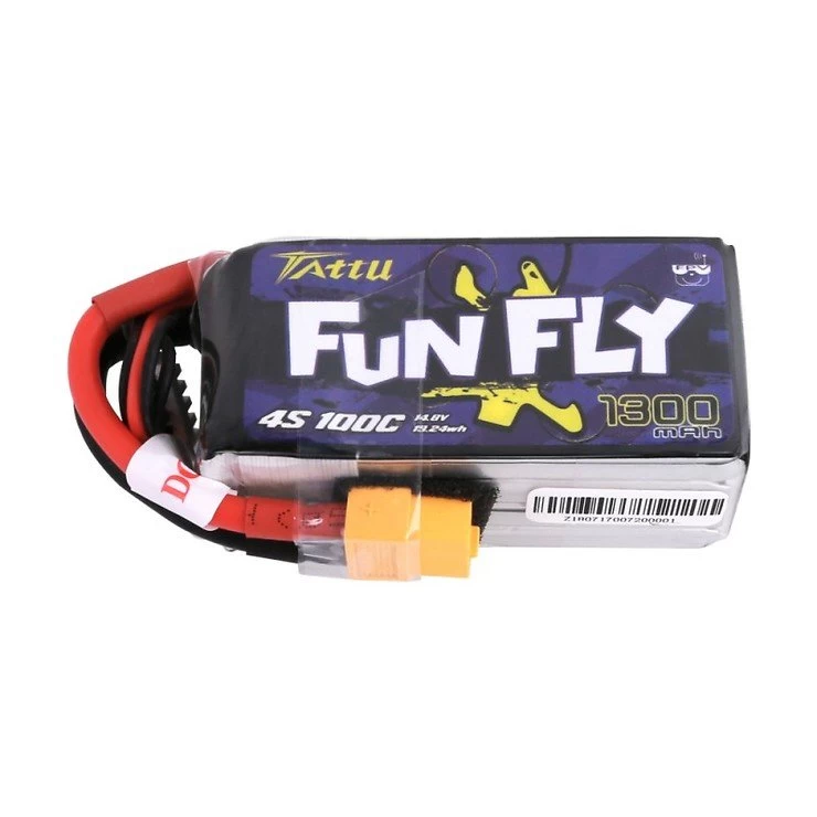 Tattu Funfly Serie 1300mAh 14.8V 100C 4S1P Batterie LiPo Akku XT60 â Bild 2