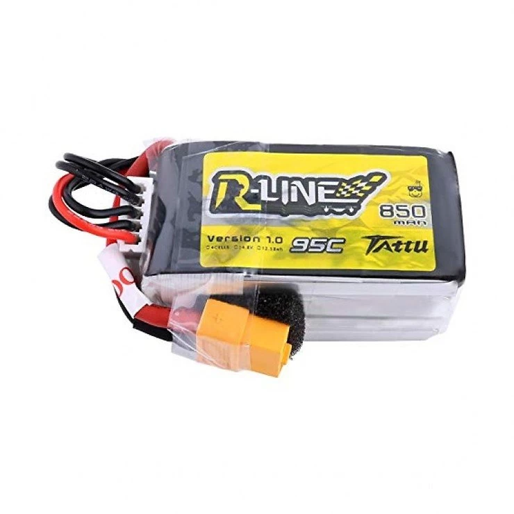 Tattu R-Line 850mAh 4S 95C 14.8V Lipo Akku XT60