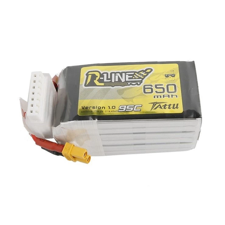 Tattu R-Line Batterie LiPo Akku 650mAh 95C 6S1P XT30