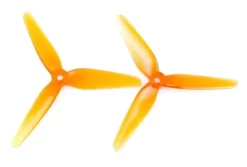 HQProp 5142 3 Blatt Racing Propeller 2CW+2CCW Polycarbonat Transparent Orange